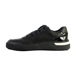 Buty GEOX D DALYLA Czarny. Czarne obuwie sportowe damskie Geox, bez wzorów, ze skóry, do biegania. Za 304.99 zł.