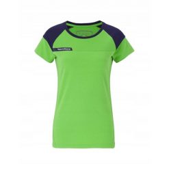 Damska koszulka tenisowa Tecnifibre F1 Stretch T-shirt. Zielone t-shirty damskie TECNIFIBRE, bez wzorów, sportowe, bez kołnierzyka. W wyprzedaży za 59.99 zł.