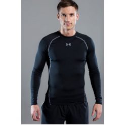 Under Armour - Longsleeve HeatGear® Compression Shirt. Szare bluzki z długim rękawem męskie Under Armour, z dzianiny, z okrągłym kołnierzem. W wyprzedaży za 139.90 zł.