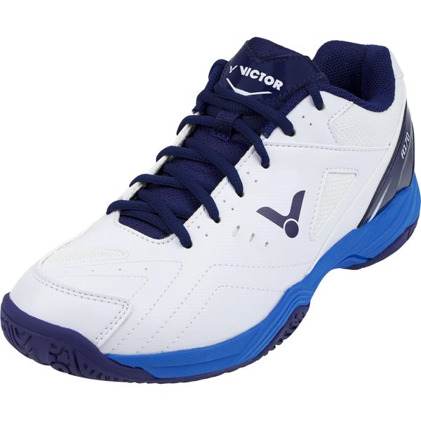 Buty do badmintona Victor A170 A. Białe obuwie sportowe damskie Victor, bez wzorów, ze skóry. Za 319.99 zł.