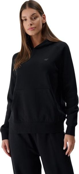 Bluza damska 4F F1764 czarna 4FWMM00TSWSF1764 20S L. Czarne bluzy damskie 4f, l, bez wzorów, bez kaptura. Za 117.70 zł.
