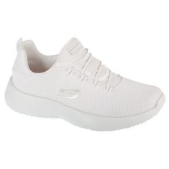 Buty treningowe damskie, Dynamight. Białe obuwie sportowe damskie Skechers, bez wzorów, z materiału. Za 369.00 zł.