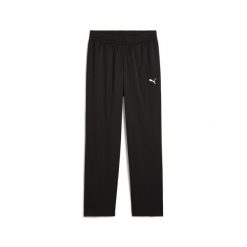 Męskie tkane spodnie Essentials PUMA Black. Czarne spodnie materiałowe męskie Puma, l, bez wzorów, eleganckie. Za 169.00 zł.