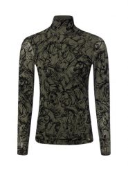 Marc Cain koszulka z długim rękawem Kobiety Sztuczne włókno zielony, 44. Zielone t-shirty damskie Marc Cain, bez wzorów, z włókna, bez kołnierzyka. Za 899.95 zł.