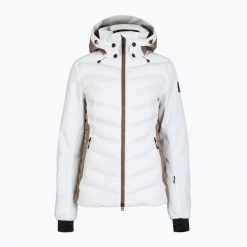 Kurtka narciarska damska BOGNER FIRE+ICE Janka 4. Białe kurtki damskie l, bez wzorów, z elastanu, bez kaptura, narciarskie. Za 2,299.00 zł.