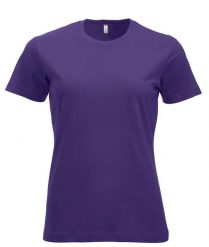 Clique New Classic-T Women — Klasyczny damski T-shirt z bawełny, nowoczesny krój. Czerwone t-shirty damskie CLIQUE, xs, bez wzorów, z bawełny, klasyczne, bez kołnierzyka. Za 104.55 zł.