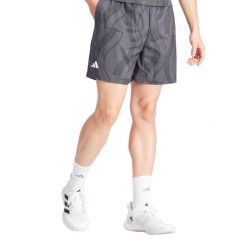Szorty Addidas Club Graph. Czarne krótkie spodenki sportowe męskie Adidas, l, bez wzorów, z materiału, tenisowe. W wyprzedaży za 180.45 zł.