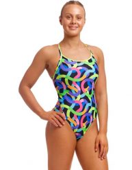 Strój kąpielowy damski Funkita Got Worms Diamond Back. Czarne kostiumy jednoczęściowe damskie FUNKITA, bez wzorów, z dzianiny, klasyczne, na fitness i siłownię. Za 199.00 zł.