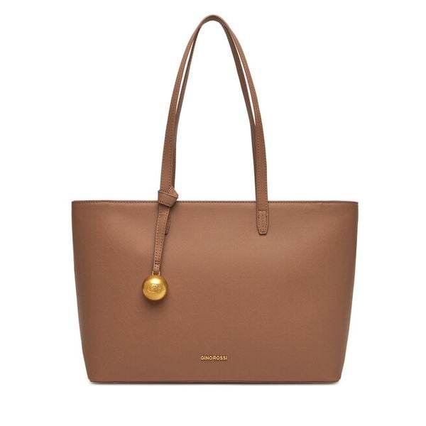 Torebka GINO ROSSI. Brązowe torebki do ręki damskie Gino Rossi, bez wzorów, klasyczne, bez dodatków. Za 279.99 zł.