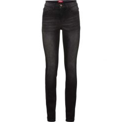 Dżinsy wyszczuplające sylwetkę SLIM bonprix czarny. Jeansy damskie marki DOMYOS. Za 149.99 zł.