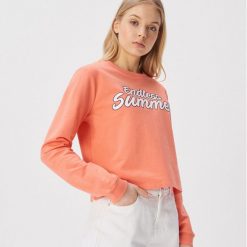 Bluza z napisem Endless summer - Pomarańczowy. Bluzy damskie marki Sinsay. Za 29.99 zł.