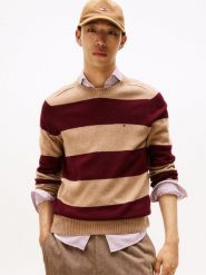 Tommy Hilfiger wełniany sweter Mężczyźni Wełna wielokolorowy, XXL. Swetry przez głowę męskie Tommy Hilfiger, m, bez wzorów, z dzianiny, bez kołnierzyka. Za 649.95 zł.