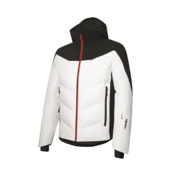 Kurtka narciarska RH+ Solaris. Białe kurtki snowboardowe męskie m, z aplikacjami, z lycry, bez kaptura, narciarskie. Za 1,686.60 zł.