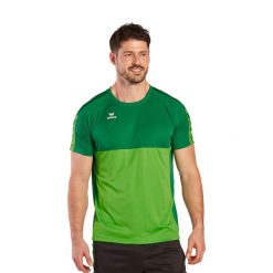 Jersey Erima Six Wings. Zielone koszulki sportowe męskie Erima, l, bez wzorów, z jersey, bez kołnierzyka, bez ramiączek, do piłki nożnej. Za 162.00 zł.