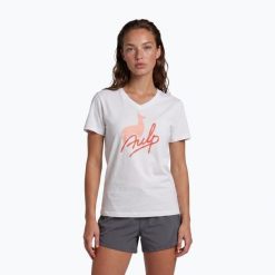 Koszulka damska Aulp Darla. Białe koszulki sportowe damskie Aulp, m, bez wzorów, z bawełny, bez kołnierzyka, bez ramiączek, na fitness i siłownię. Za 139.99 zł.