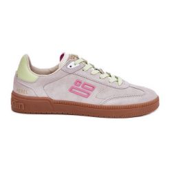 Zamszowe Buty Sportowe Sneakersy Damskie D.Franklin DFSH387005 Zgaszona Biel białe. Białe obuwie sportowe damskie bez wzorów, z gumy. Za 418.45 zł.