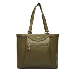 Torebka Beverly Hills Polo Club. Brązowe listonoszki damskie Beverly Hills Polo Club, bez wzorów, bez dodatków. Za 179.99 zł.