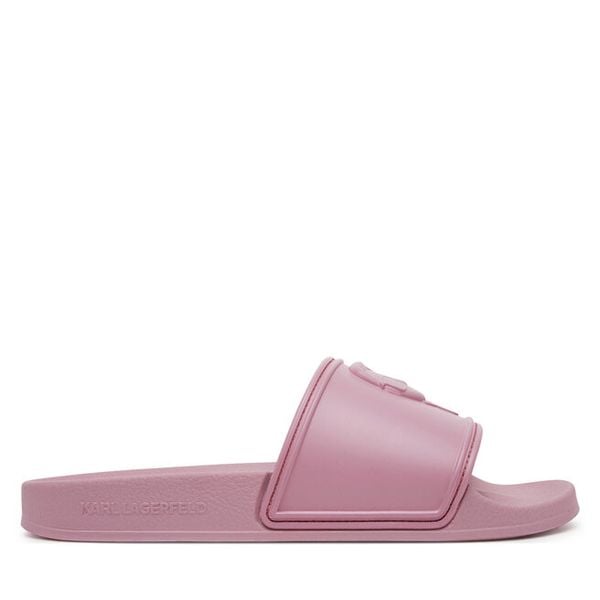 Klapki KARL LAGERFELD. Czerwone klapki damskie KARL LAGERFELD, bez wzorów, bez obcasa. Za 259.99 zł.