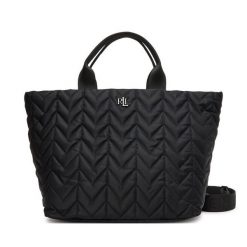 Torebka LAUREN RALPH LAUREN. Czarne torebki do ręki damskie Lauren Ralph Lauren, bez wzorów, bez dodatków. Za 879.99 zł.