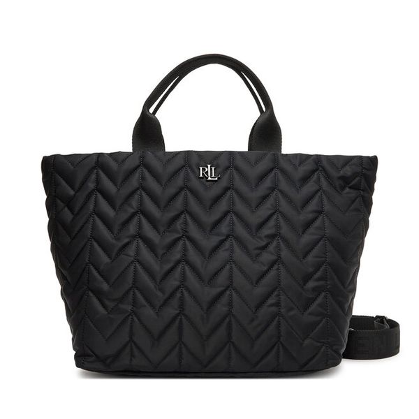 Torebka LAUREN RALPH LAUREN. Czarne torebki do ręki damskie Lauren Ralph Lauren, bez wzorów, bez dodatków. Za 879.99 zł.