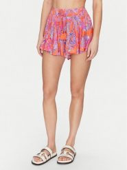 Klapki damskie sportowe Crocs KADEE II SHELLS PRINT. Brązowe skarpety damskie Crocs, bez wzorów. Za 169.00 zł.