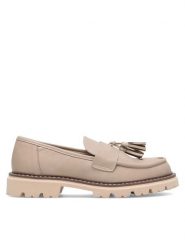 Jenny Fairy Loafersy ERNNA WYL3628-1 Beżowy. Brązowe mokasyny damskie Jenny Fairy, ze skóry. Za 139.99 zł.
