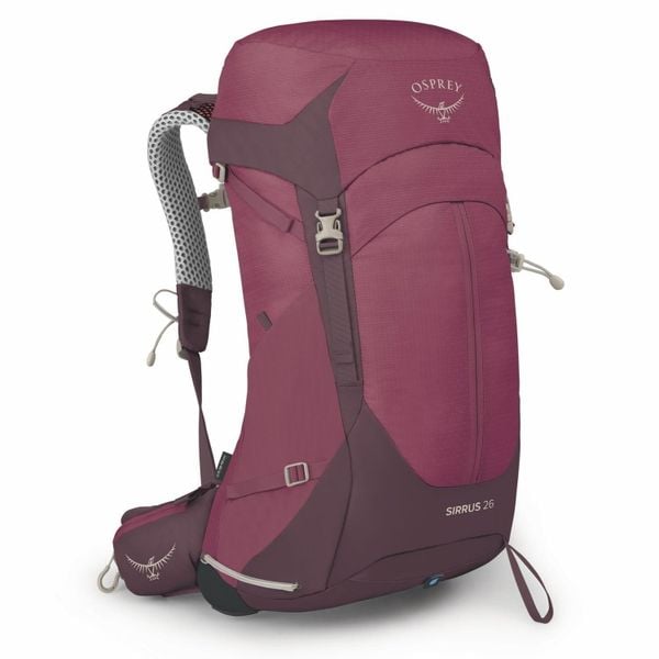 Plecak turystyczny damski Osprey Sirrus. Fioletowe plecaki damskie Osprey, bez wzorów, sportowe. Za 744.70 zł.