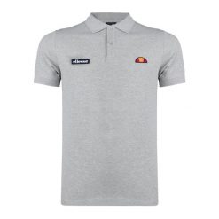 Koszulka polo męska Ellesse Montura. Szare koszulki polo męskie Ellesse, m, bez wzorów, z bawełny, sportowe, bez ramiączek. Za 148.09 zł.