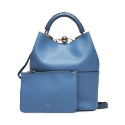 Torebka Furla. Niebieskie torebki do ręki damskie Furla, bez wzorów, klasyczne, bez dodatków. Za 1,929.00 zł.
