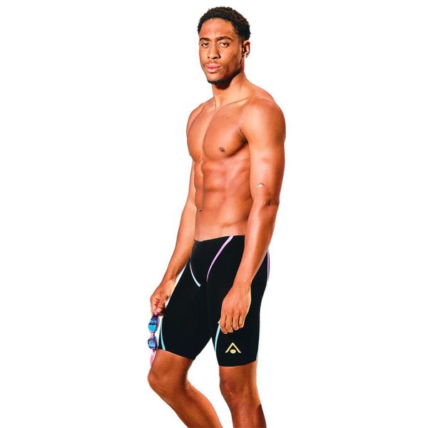 Aquasphere Blast Ultra Low Waist Jammer – Czarny / Wielokolorowy – Rozmiar 28. Czarne kąpielówki męskie Aqua Sphere, m, bez wzorów, do pływania. Za 6,716.29 zł.