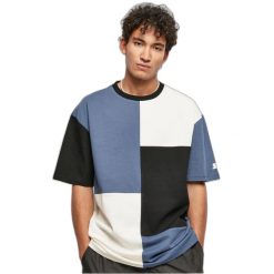 Oversized T-shirt Starter Patchwork. Czarne t-shirty męskie Starter, m, bez wzorów, bez kołnierzyka. Za 211.00 zł.