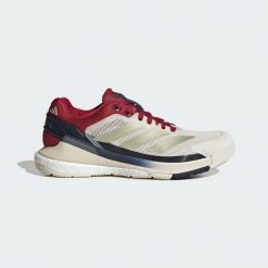 Buty Crazyquick BOOST Padel. Białe obuwie sportowe damskie Adidas, bez wzorów, z materiału, tenisowe. Za 690.20 zł.