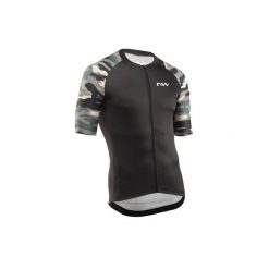 Koszulka rowerowa męska NORTHWAVE WILD JERSEY. Czarne koszulki sportowe męskie Northwave, m, bez wzorów, z jersey, bez kołnierzyka, bez ramiączek, rowerowe. Za 298.50 zł.