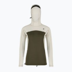 Longsleeve do pływania męski Hurley Coast Guard Hooded Surf Top. Brązowe krótkie spodenki sportowe męskie Hurley, m, bez wzorów, do pływania. Za 199.99 zł.