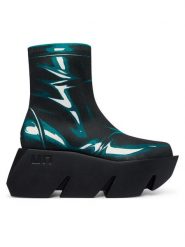 United Nude Botki Bull Canvas LO 11023998202 Kolorowy. Brązowe botki damskie United Nude, z materiału, bez obcasa, na koturnie, bez zapięcia. Za 1,189.00 zł.