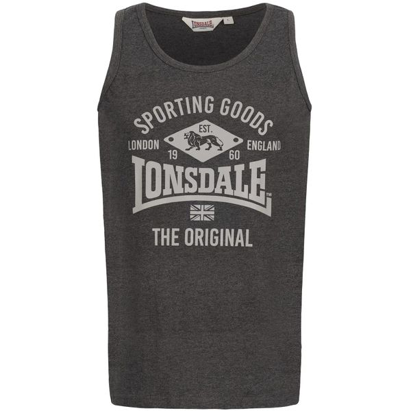 Tank top o regularnym kroju Lonsdale Pilton. Szare t-shirty męskie Lonsdale, xl, bez wzorów, z jersey, klasyczne, bez kołnierzyka. Za 120.50 zł.