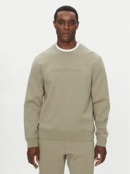 Michael Kors Bluza CF4528J5MF Beżowy Regular Fit. Brązowe bluzy męskie Michael Kors, l, bez wzorów, z bawełny, bez kaptura. Za 639.99 zł.