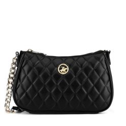 Torebka Beverly Hills Polo Club. Czarne listonoszki damskie Beverly Hills Polo Club, bez wzorów, bez dodatków. Za 169.99 zł.