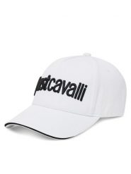 Just Cavalli Czapka z daszkiem 78RAZK30 ZG192 Biały. Białe czapki i kapelusze damskie Just Cavalli, bez wzorów, z bawełny. Za 159.99 zł.