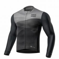 Kurtka rowerowa z długim rękawem, wiatroodporna. Czarne kurtki damskie ROCKBROS, na lato, l, bez wzorów, z materiału, bez kaptura, rowerowe. Za 283.60 zł.