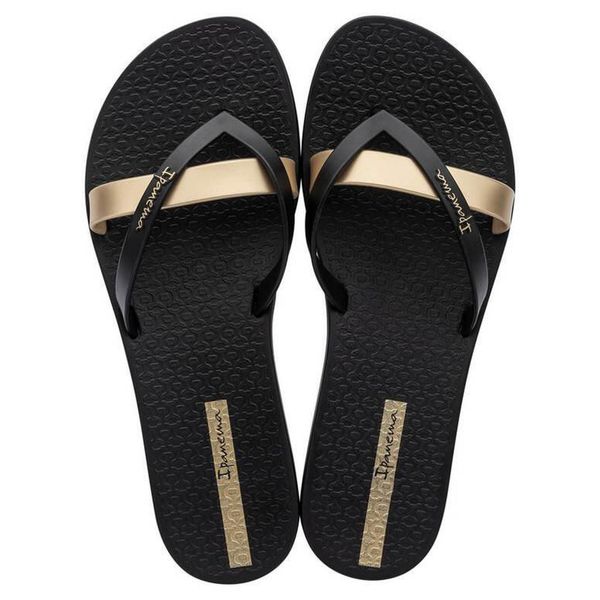 Japonki damskie Ipanema Kirei. Czarne klapki damskie Ipanema, bez wzorów, z materiału, sportowe, bez obcasa. Za 172.00 zł.