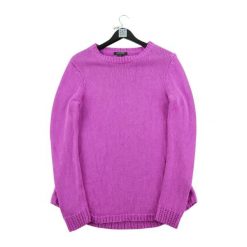 Second life - Damski różowy sweter - Jak nowy. Czerwone swetry damskie Ralph Lauren, bez wzorów, bez kołnierzyka, bez ramiączek, bez kaptura. Za 127.76 zł.