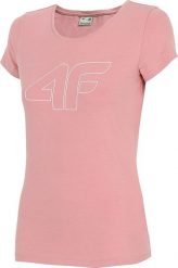 4f Koszulka damska H4L22-TSD353 Jasny róż r. S. Czerwone t-shirty damskie 4f, l, bez wzorów, bez kołnierzyka. Za 40.27 zł.