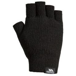 Trespass Dita - Dziane rękawiczki Thinsulate bez palców czarne. Czarne rękawiczki męskie Trespass, bez wzorów, z dzianiny. Za 204.99 zł.