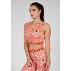 Osseo Crop Top - Różowy. Czerwone koszulki sportowe damskie GORILLA WEAR, bez wzorów, sportowe, bez kołnierzyka. Za 190.00 zł.