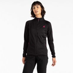 Ascending Core damska bluza. Czarne bluzy sportowe damskie Dare 2b, bez wzorów, bez kaptura, narciarskie. W wyprzedaży za 151.15 zł.