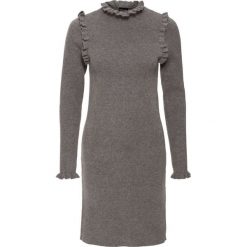 Sukienka dzianinowa bonprix szary melanż. Sukienki damskie marki bonprix. Za 59.99 zł.