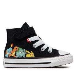 Trampki Converse. Czarne półbuty dziewczęce Converse, bez wzorów, retro, bez zapięcia. Za 219.99 zł.
