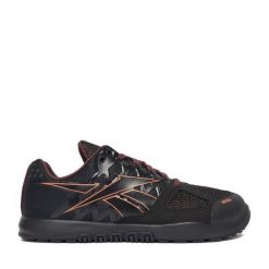Buty na siłownię Reebok. Czarne obuwie sportowe damskie Reebok, bez wzorów, na fitness i siłownię. Za 529.99 zł.
