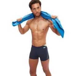 Kąpielówki męskie spodenki kąpielowe Speedo Hyperboom. Niebieskie kąpielówki męskie Speedo, m, bez wzorów, do pływania. Za 129.99 zł.